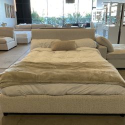 Modern Fabric Platform Bed – No Box Spring Needed   Full / Queen / King) From $525 •    