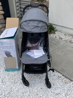 Contours ZL034-GRN1 Bitsy Compact Fold Lightweight Stroller - Grey