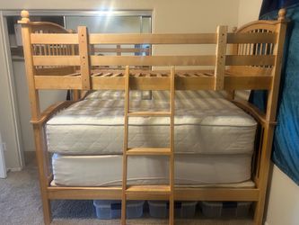 Twin Wooden Bunk Beds