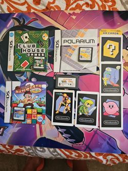 3DS AR Cards, DS clubhouse, DS Henry Hatsworth, DS  Polarium, and GBA Board Games