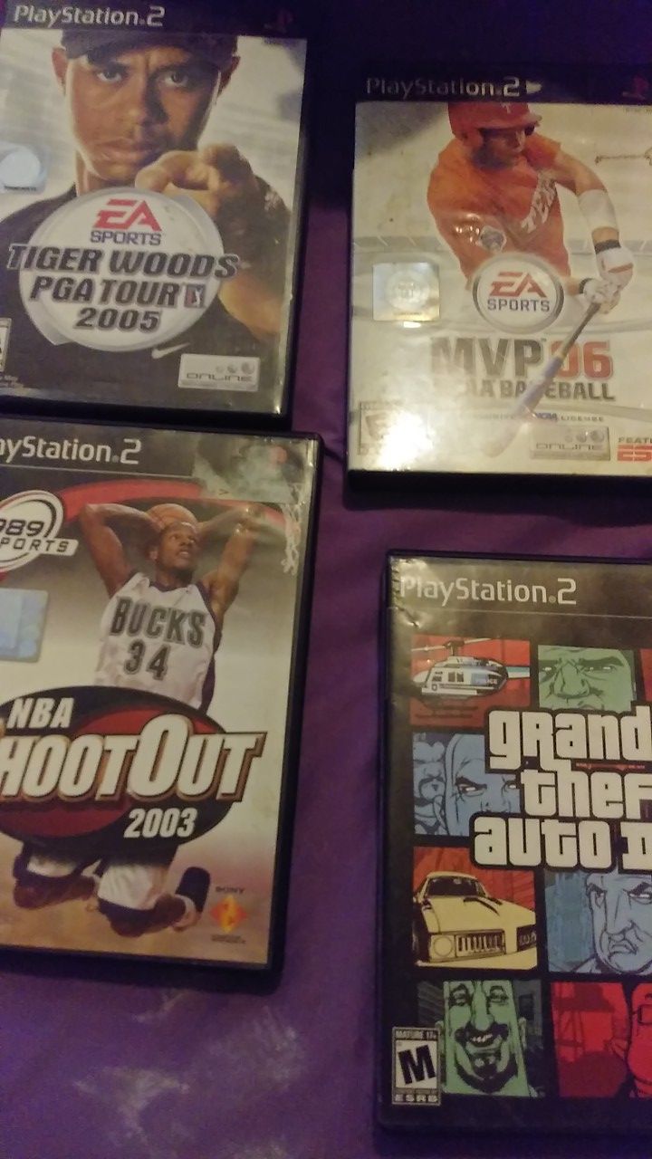 4 ps2 games