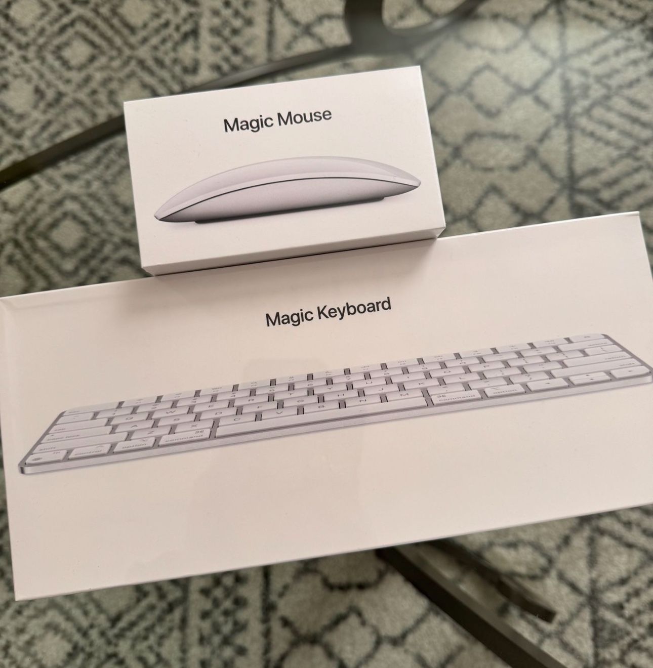 New Apple Magic Mouse and Magic Keyboard Set 2 pcs