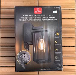 Globe Dual-Outlet Outdoor Wall Sconce