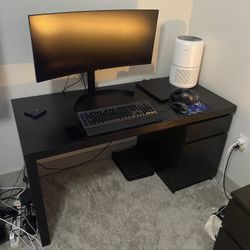 IKEA Black Desk 45x28.5x25.5