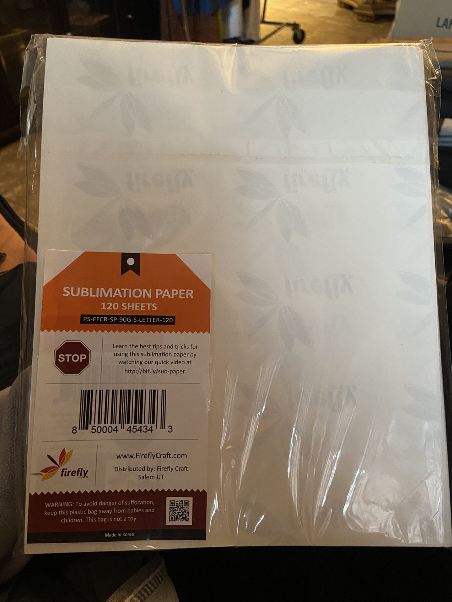 Firefly sublimation paper