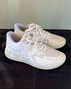 Puma LaMelo Ball MB1 Lo “Triple White” Shoes Size Women’s 8