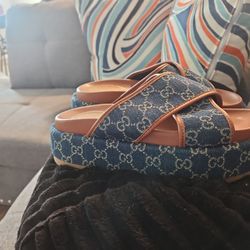 Gucci Women's Angelina Maxi GG Slide Sandals 