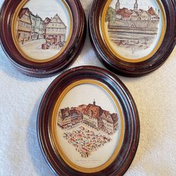 Collection Of Small Antique Pictures 