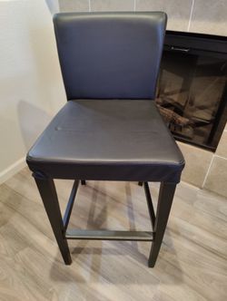 Ikea Leather Barstool Chair (Very New!!)