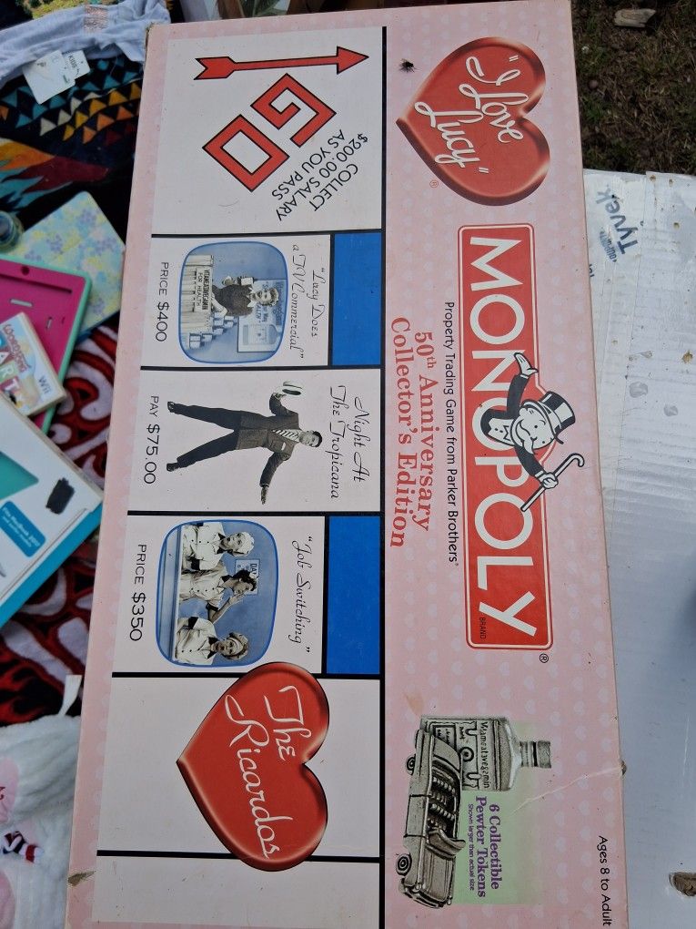 Collectable Edition I Love Lucy Monopoly