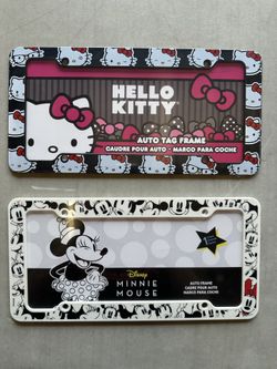 Hello kitty & Minnie Mouse License Frame