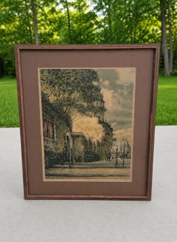Vintage Framed "Corniche D'or" by Jef Codron, 21x25