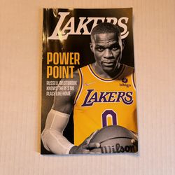Los Angeles Lakers Program Magazine October/November 2021 SGA Russell Westbrook