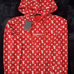 Red & White Luxury Hoodie 