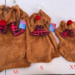 Christmas Reindeer Dog or Cat Hoodie