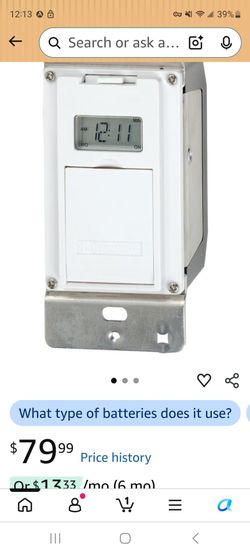 Intermatic EJ500 digital in-wall timer