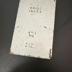 Hout Case With Usa Made Drill Bits 