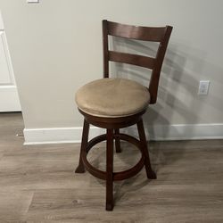 Counter Stool Swivel With Back Set Of 3 