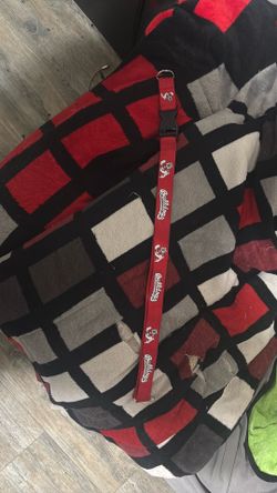 Bulldog lanyard red