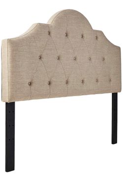 King size button-tufted 82” W