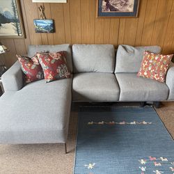 Couch with Chaise Lounge