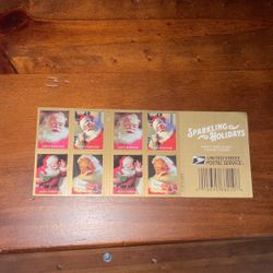 1 Book Forever Stamps Santa