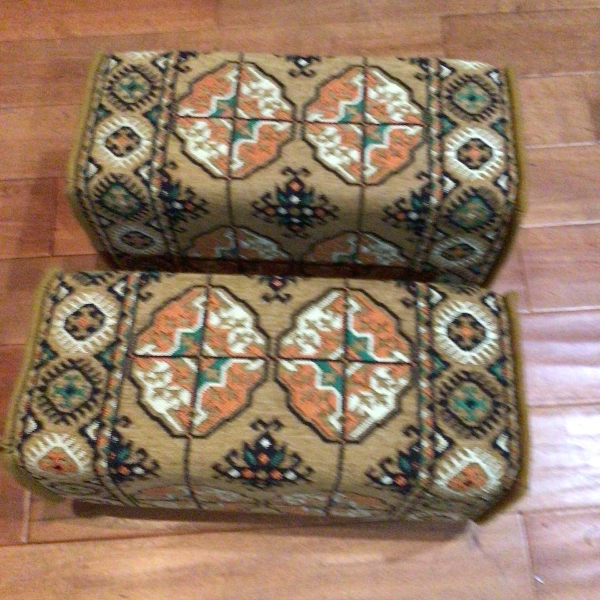 Vintage Turkey Afghan Vintage Tapestry Pillows Set