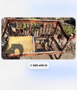 Vintage wooden bench project