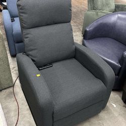 Living Room Recliner Chair Modern Reclining Easy Lounge Winback Single Sofa(grey