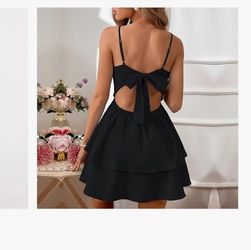 Vimagcal Women's Backless Short Dress with Bow Tie, Sexy Halter Style