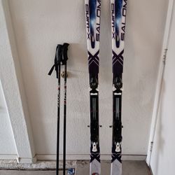 Salomon X-Wing Skis with Poles 