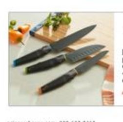 Set de 3 cuchillos de Princess house
