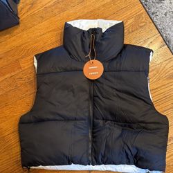 Reversible Black And White Vest