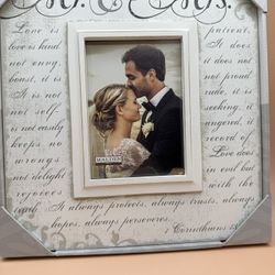 Mr. And Mrs. Wedding Photo Frame-Brand New!