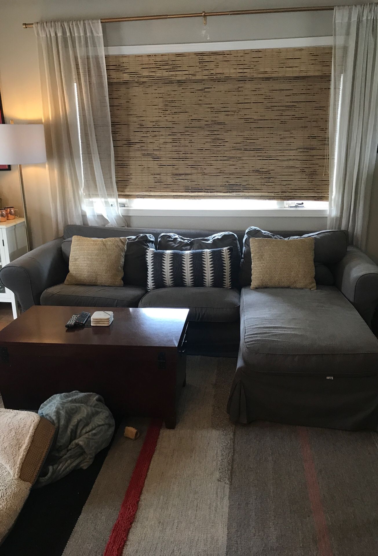 IKEA gray sectional