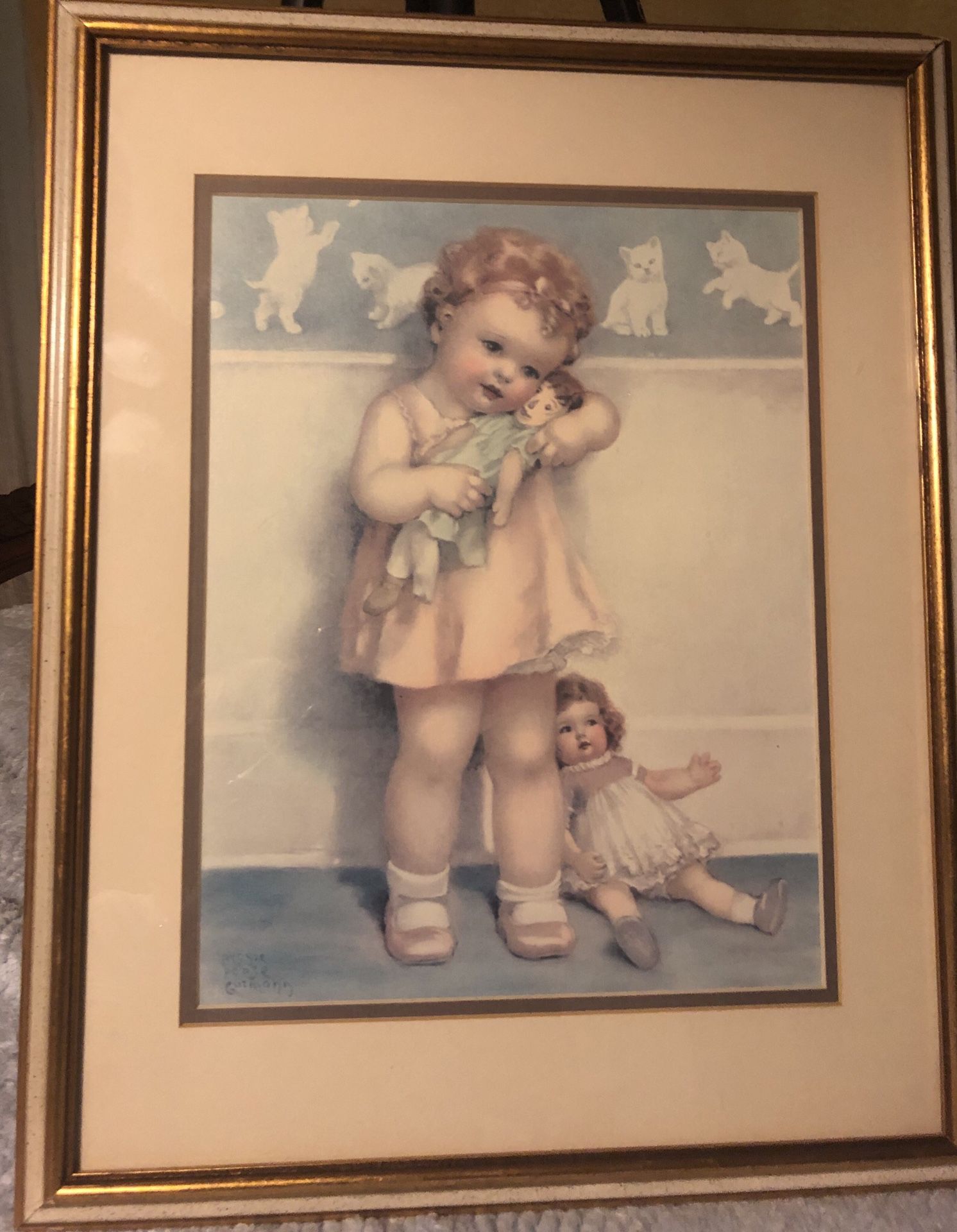 Vintage Antique Adorable+Bessie Peace Gutman