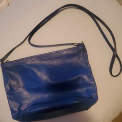 Blue Leather Purse 