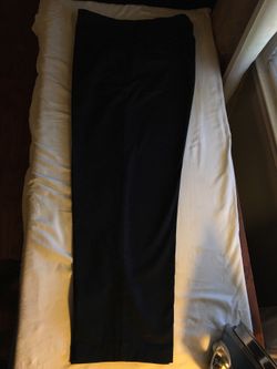 Hilfiger Male Slacks Black Flat Front 36/30