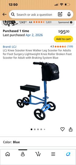 Knee scooter