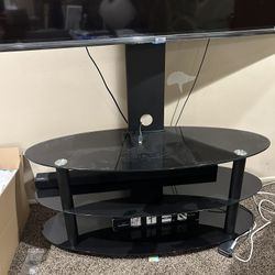 Tv Stand With Glass Shelves 