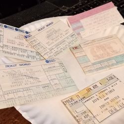 Johnny Winter Ticket Stubbs..vintage For Collectors