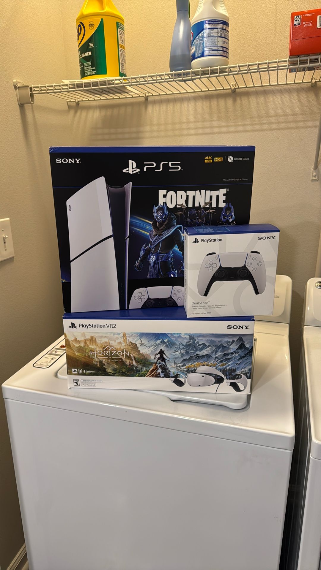 PS5 Digital edition & PSVR2 Bundle W/ 2 Controllers