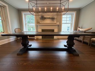 Restoration Hardware RH 108” Salvaged Wood Trestle Dining Table