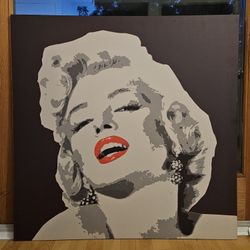Marilyn Monroe Wall Art (Black, Red, Gray, White)