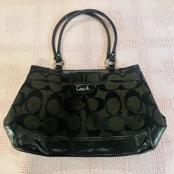 Womens Authentic Coach Purse Black 