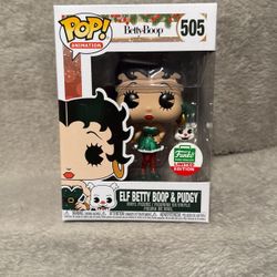 Elf Betty Boop And Pudgy Funko Pop