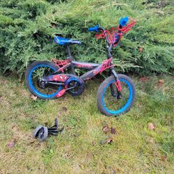 Puffy 18' Spiderman Bike With Training Wheels 