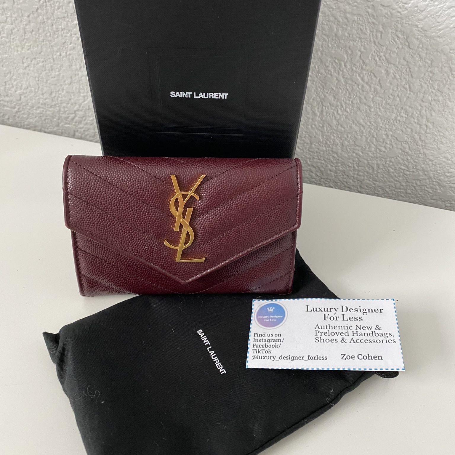 YSL Saint Laurent Monogram Large Flap Wallet for Sale in Irvine, CA -  OfferUp