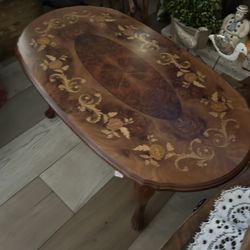 1970s Inlaid Italian Coffee Table In Mint Condition 