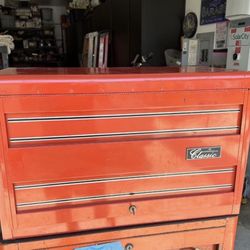 Vintage Cornwell Classic Mad In USA 12 Drawer Top Tool Box Red Very Nice Shape